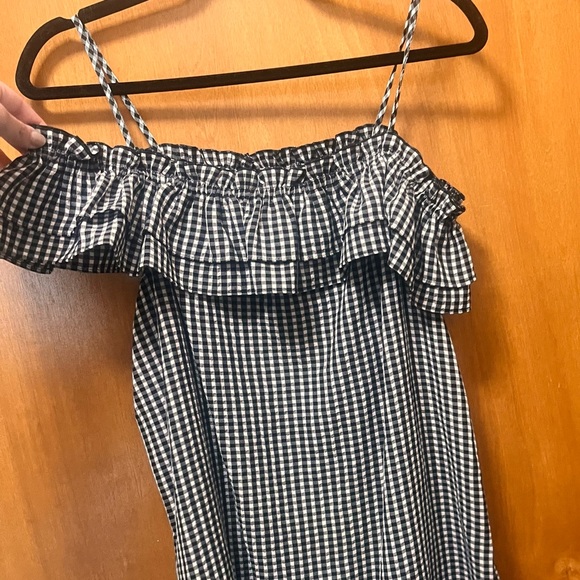 H&M Off The Shoulder Checked Dress - Picture 7 of 11